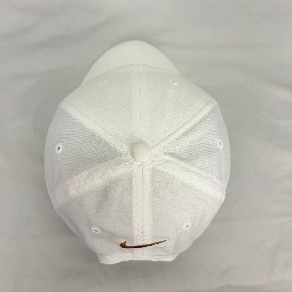 Nike Hat Legacy91 Dri-FIT Unisex OSFM White Embroidered Cat Logo Cap
